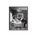 Picture of Joyful Elephant Bath Time _GroupedProduct_Rectangle_Portrait_Canvas_Framed_