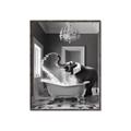 Picture of Joyful Elephant Bath Time _GroupedProduct_Rectangle_Portrait_Canvas_Framed_