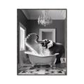 Picture of Joyful Elephant Bath Time _GroupedProduct_Rectangle_Portrait_Canvas_Framed_