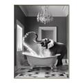 Picture of Joyful Elephant Bath Time _GroupedProduct_Rectangle_Portrait_Canvas_Framed_