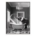 Picture of Joyful Elephant Bath Time _GroupedProduct_Rectangle_Portrait_Canvas_Framed_