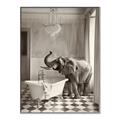 Picture of Luxuary Elephant _GroupedProduct_Rectangle_Portrait_Canvas_Framed_