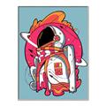 Picture of Space Explorer Poster _GroupedProduct_Rectangle_Portrait_Canvas_Framed_