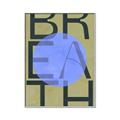 Picture of Breath Typography Poster _GroupedProduct_Rectangle_Portrait_Canvas_Framed_