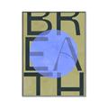 Picture of Breath Typography Poster _GroupedProduct_Rectangle_Portrait_Canvas_Framed_