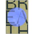 Picture of Breath Typography Poster _GroupedProduct_Rectangle_Portrait_Canvas_Framed_