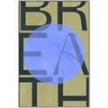 Picture of Breath Typography Poster _GroupedProduct_Rectangle_Portrait_Canvas_Framed_