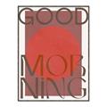 Picture of Good Morning Typography Poster _GroupedProduct_Rectangle_Portrait_Canvas_Framed_