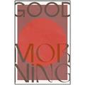 Picture of Good Morning Typography Poster _GroupedProduct_Rectangle_Portrait_Canvas_Framed_