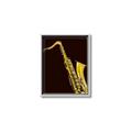 Picture of Golden Saxophone Poster _GroupedProduct_Rectangle_Portrait_Canvas_Framed_