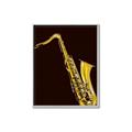 Picture of Golden Saxophone Poster _GroupedProduct_Rectangle_Portrait_Canvas_Framed_