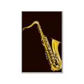 Picture of Golden Saxophone Poster _GroupedProduct_Rectangle_Portrait_Canvas_Framed_