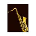Picture of Golden Saxophone Poster _GroupedProduct_Rectangle_Portrait_Canvas_Framed_
