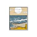 Picture of Summer Vacation Poster _GroupedProduct_Rectangle_Portrait_Canvas_Framed_
