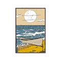 Picture of Summer Vacation Poster _GroupedProduct_Rectangle_Portrait_Canvas_Framed_