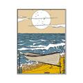Picture of Summer Vacation Poster _GroupedProduct_Rectangle_Portrait_Canvas_Framed_