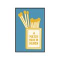 Picture of A Match May in Heaven Poster _GroupedProduct_Rectangle_Portrait_Canvas_Framed_