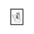 Picture of Retro Walkman Poster _GroupedProduct_Rectangle_Portrait_Canvas_Framed_