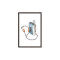 Picture of Retro Walkman Poster _GroupedProduct_Rectangle_Portrait_Canvas_Framed_