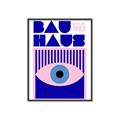 Picture of Bauhaus Eye Poster _GroupedProduct_Rectangle_Portrait_Canvas_Framed_