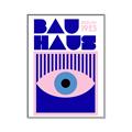 Picture of Bauhaus Eye Poster _GroupedProduct_Rectangle_Portrait_Canvas_Framed_