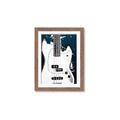 Picture of Retro White guitar Poster _GroupedProduct_Rectangle_Portrait_Framed_Matted_