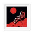 Picture of Retro Moonwalk Poster _GroupedProduct_Square_Framed_Matted_