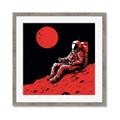 Picture of Retro Moonwalk Poster _GroupedProduct_Square_Framed_Matted_