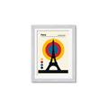 Picture of Retro Eiffel Tower Poster _GroupedProduct_Rectangle_Portrait_Framed_Matted_
