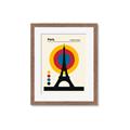 Picture of Retro Eiffel Tower Poster _GroupedProduct_Rectangle_Portrait_Framed_Matted_