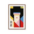 Picture of Geisha Girl Retro Poster _GroupedProduct_Rectangle_Portrait_Framed_Matted_