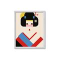 Picture of Geisha Retro Poster _GroupedProduct_Rectangle_Portrait_Framed_Matted_