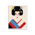 Picture of Geisha Retro Poster _GroupedProduct_Rectangle_Portrait_Framed_Matted_