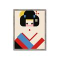 Picture of Geisha Retro Poster _GroupedProduct_Rectangle_Portrait_Framed_Matted_