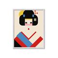 Picture of Geisha Retro Poster _GroupedProduct_Rectangle_Portrait_Framed_Matted_