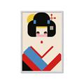 Picture of Geisha Retro Poster _GroupedProduct_Rectangle_Portrait_Framed_Matted_