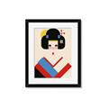 Picture of Geisha Retro Poster _GroupedProduct_Rectangle_Portrait_Framed_Matted_