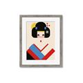 Picture of Geisha Retro Poster _GroupedProduct_Rectangle_Portrait_Framed_Matted_
