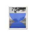 Picture of Misty Blue Horizon _GroupedProduct_Rectangle_Portrait_Framed_Matted_