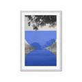 Picture of Misty Blue Horizon _GroupedProduct_Rectangle_Portrait_Framed_Matted_