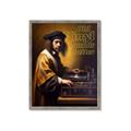 Picture of Old Vinyl Sounds Better Typography Poster _GroupedProduct_Rectangle_Portrait_Framed_Matted_