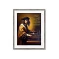 Picture of Old Vinyl Sounds Better Typography Poster _GroupedProduct_Rectangle_Portrait_Framed_Matted_