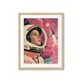 Picture of Astronaut in Space _GroupedProduct_Rectangle_Portrait_Framed_Matted_