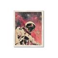 Picture of Astronaut in  Space _GroupedProduct_Rectangle_Portrait_Framed_Matted_