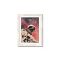 Picture of Astronaut in  Space _GroupedProduct_Rectangle_Portrait_Framed_Matted_