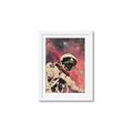 Picture of Astronaut in  Space _GroupedProduct_Rectangle_Portrait_Framed_Matted_