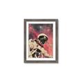 Picture of Astronaut in  Space _GroupedProduct_Rectangle_Portrait_Framed_Matted_