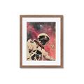 Picture of Astronaut in  Space _GroupedProduct_Rectangle_Portrait_Framed_Matted_
