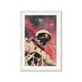 Picture of Astronaut in  Space _GroupedProduct_Rectangle_Portrait_Framed_Matted_