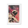 Picture of Astronaut in  Space _GroupedProduct_Rectangle_Portrait_Framed_Matted_